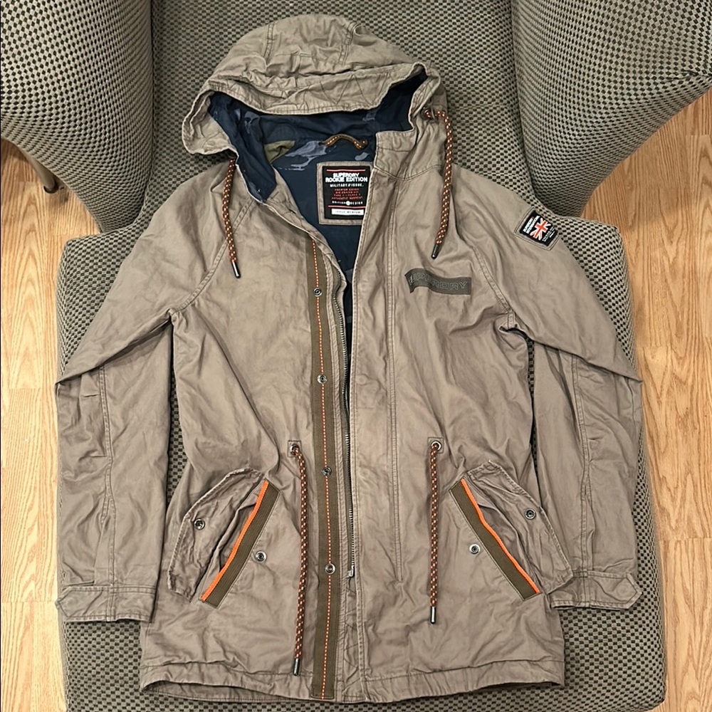 Superdry Rookie Edition Olive Green Jacket- Men’s Medium